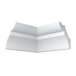 Уголок потолочный экструдированный ПЛИНТЭКС внутренний H40/50SC, белый, 40х50мм, 4шт